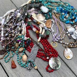 Lot of 27 Natural Stone Necklaces/Bracelet